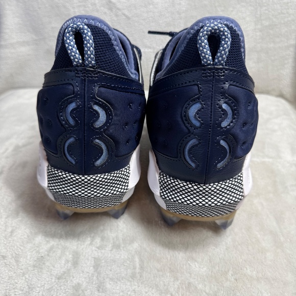 UNDER ARMOUR Cleats Mens Sz 13 HARPER 8 LOW ST METAL BASEBALL WHITE/NAVY BLUE - Picture 6 of 9